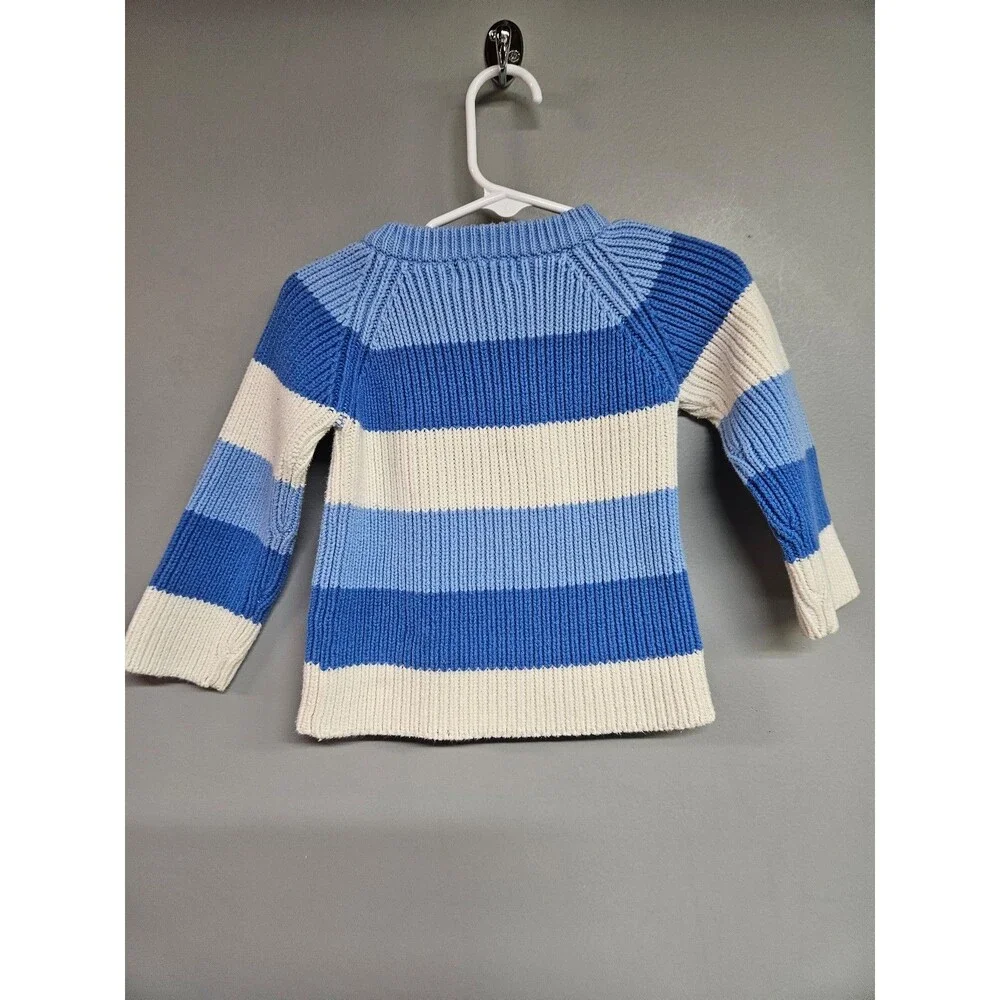 The Children's Place Blue Striped Sweater 6-9 month